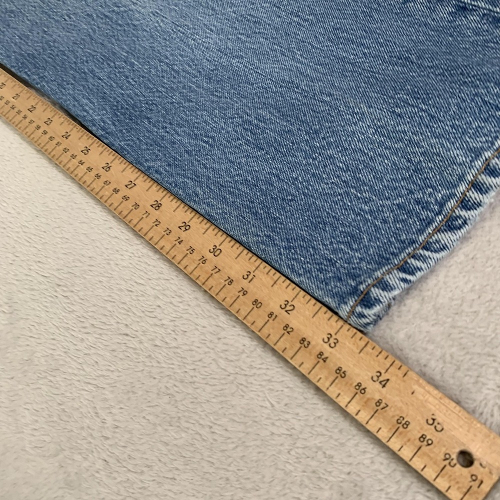 Vintage Levis 501xx Jeans Mens 35x33(Tag 38x36) Blue Light Straight USA Made 90s - Picture 9 of 16